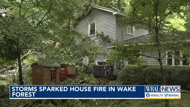 Crews clean up after storm damage in Wake County 