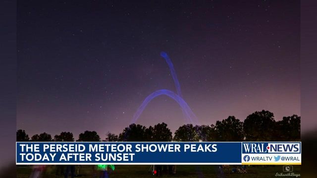 The Perseid meteor shower peaks today after sunset 