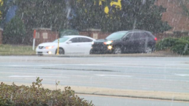 Garner gets early-morning dose of winter weather