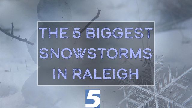Wake County's record-breaking snow storm in January 2000