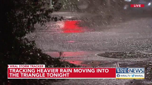 Tracking heavier rain moving into the Triangle on Thursday night