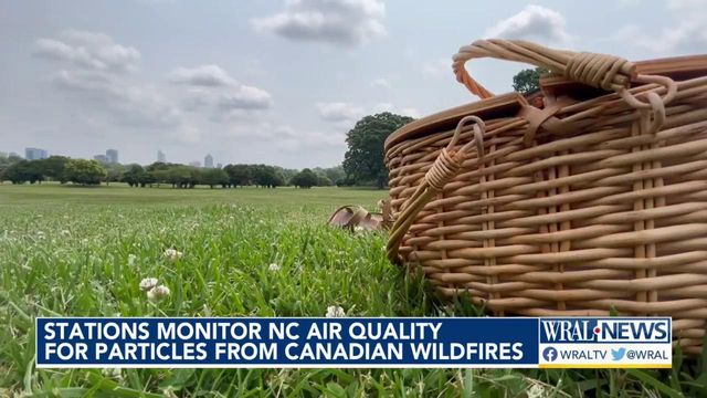 Smoke from Canadian wildfires puts Raleigh skies in a haze