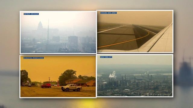 Some change plans to avoid polluted air as Candadian fires push smoke across US