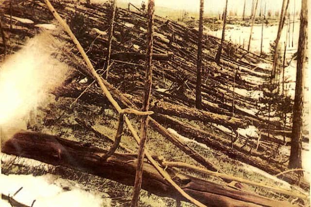 Tunguska event desctruction
