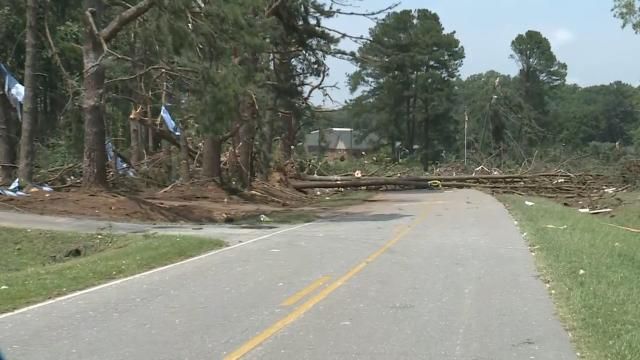 Tornado damage in Dortches July 19, 2023