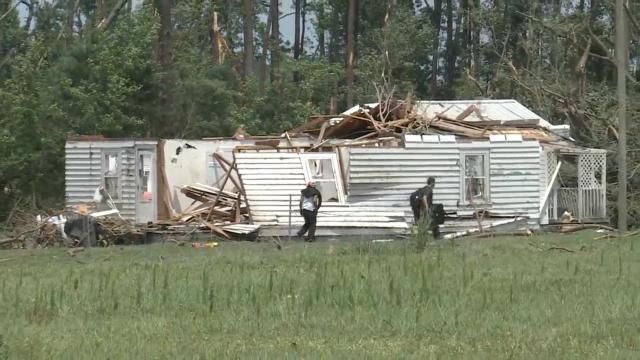 Tornado damage in Dortches July 19, 2023