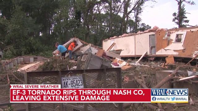 EF3 tornado rips through Nash Co. leaving extensive damage