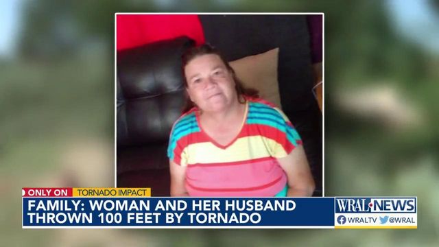 Couple thrown 100 feet by NC tornado, family says