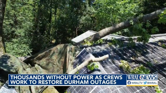 Thousands without power as crews work to restore Durham outages 