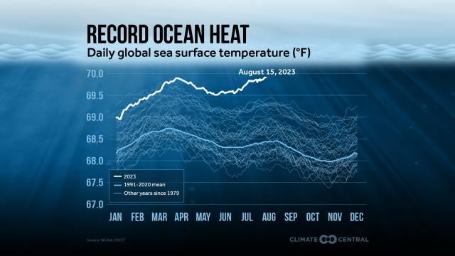 Record ocean heat