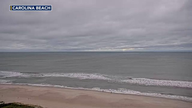Beach cam: Stormy sunrise at Carolina Beach as Tropical Storm Ophelia impacts NC. Full forecast: