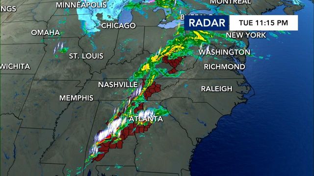 Radar: Severe watches and warnings as storm system approaches