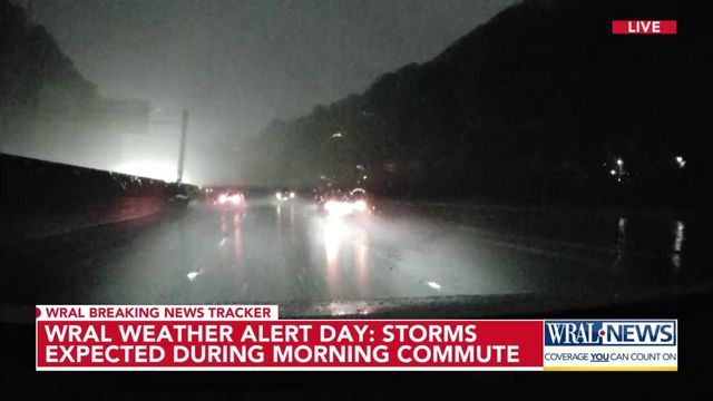 WRAL Weather Alert Day: Storms expected to impact morning commute