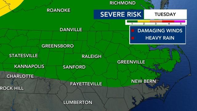 Severe risk Tuesday