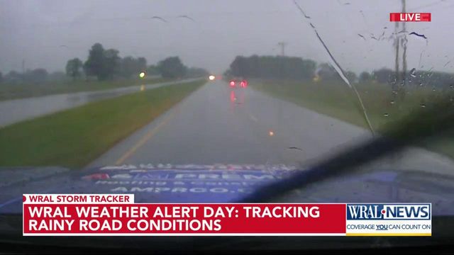WRAL Weather Alert Day: Tracking rainy road conditions