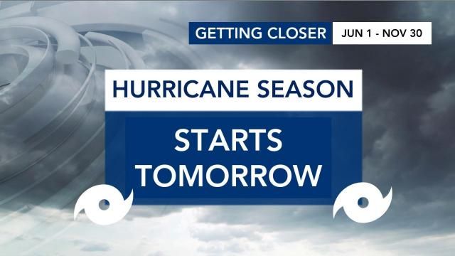 Hurricane season starts Saturday, June 1