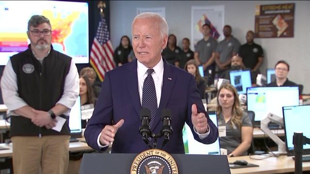 Biden remarks on extreme weather after briefing with Emergency Operations