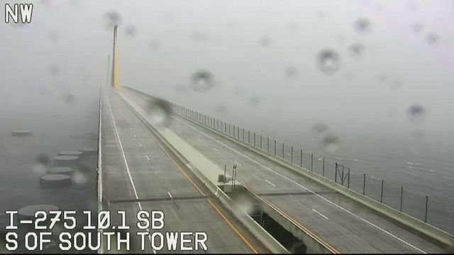 Florida DOT cam shows deteriorating conditions in Tampa