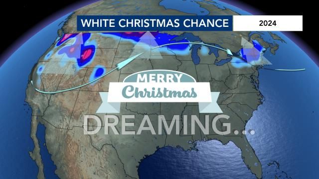 White Christmas chance across the U.S.