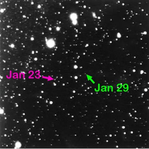 Pluto's discovery images
