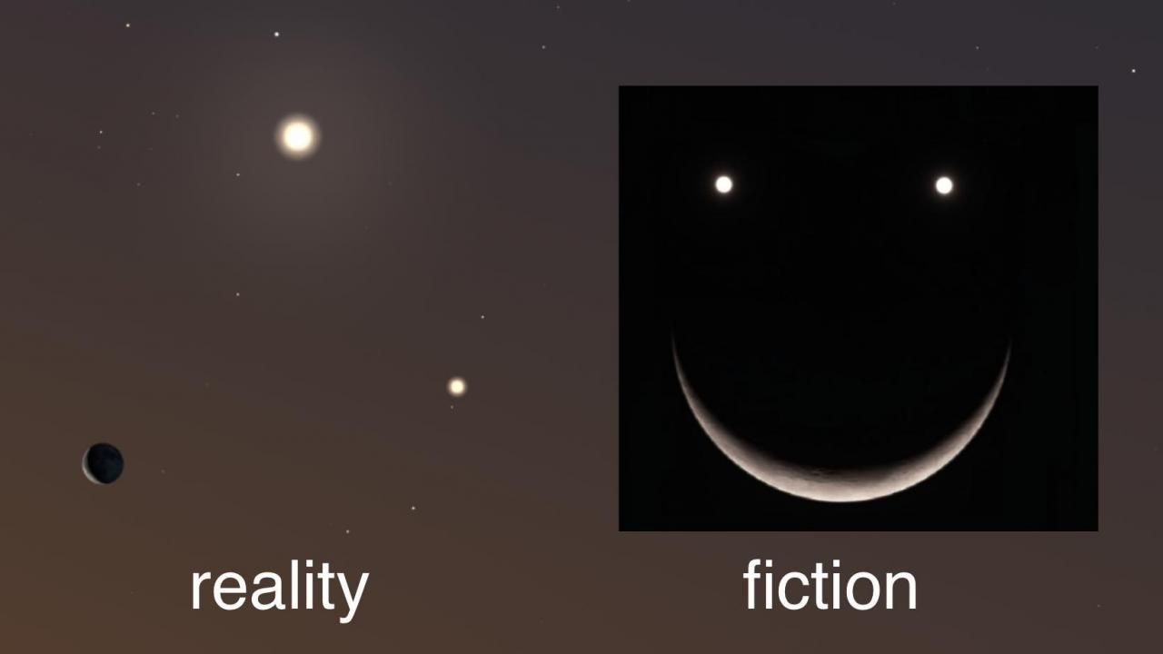 smile_moon The moon won't quite be smiling: Here's how reality compares to