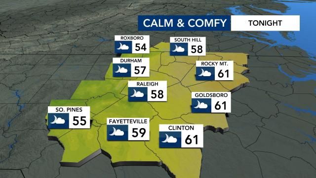 Evening forecast for Sunday, May 4, 2025.