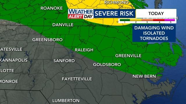 Severe weather risk for Thursday, May 15, 2025