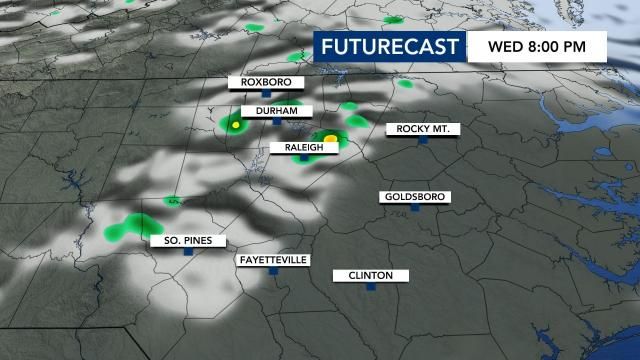Wednesday night 5/21 could see some isolated storm chances, but chances are slim.