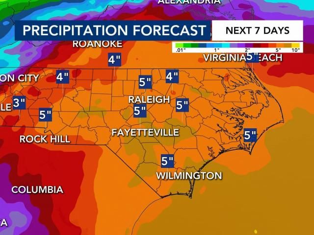 Tracking rain: Heavy showers and storms stick around overnight, another WRAL Weather Alert Day issued for Saturday