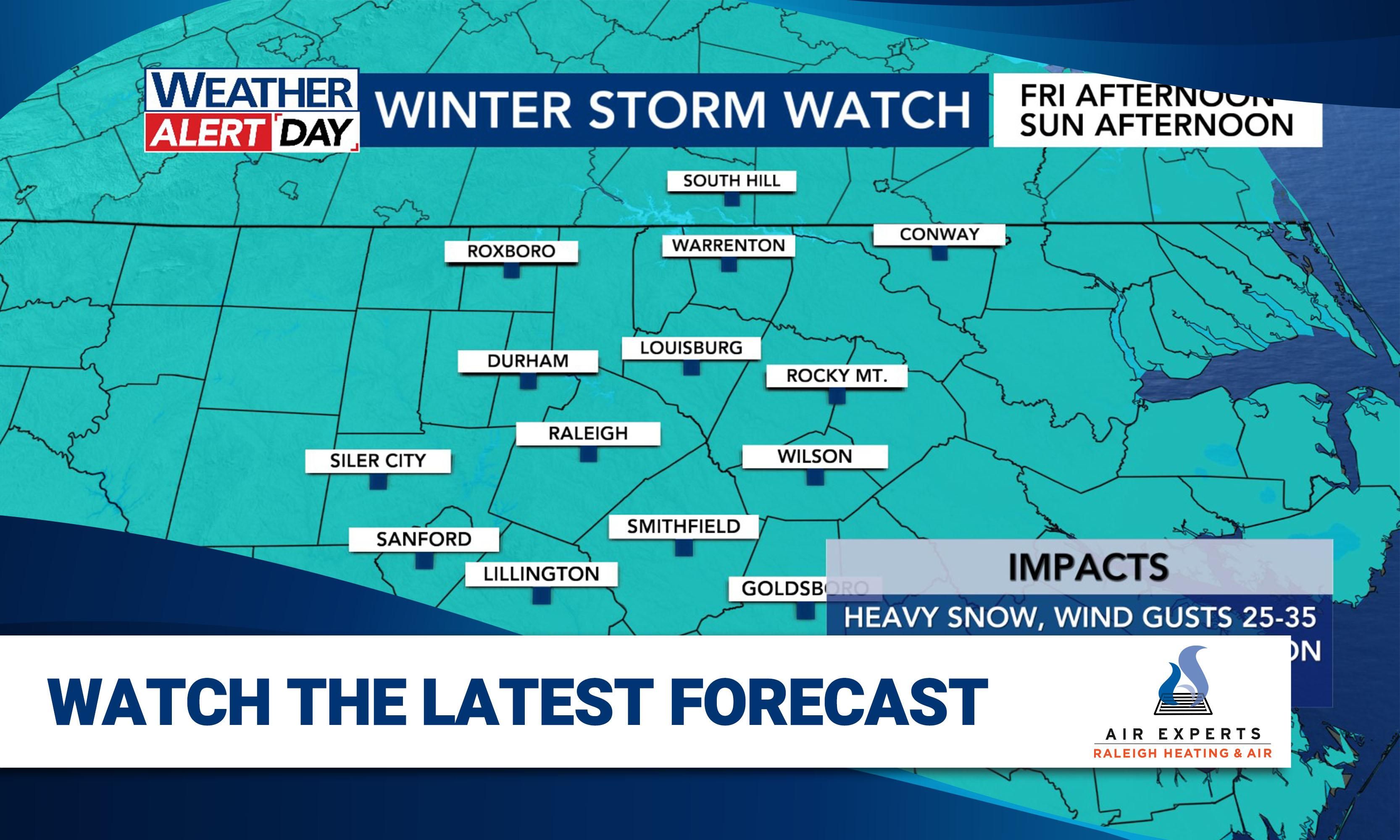 Colder temps stick around Thursday, winter snowstorm chances increasing