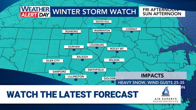 WRAL WeatherCenter Forecast
