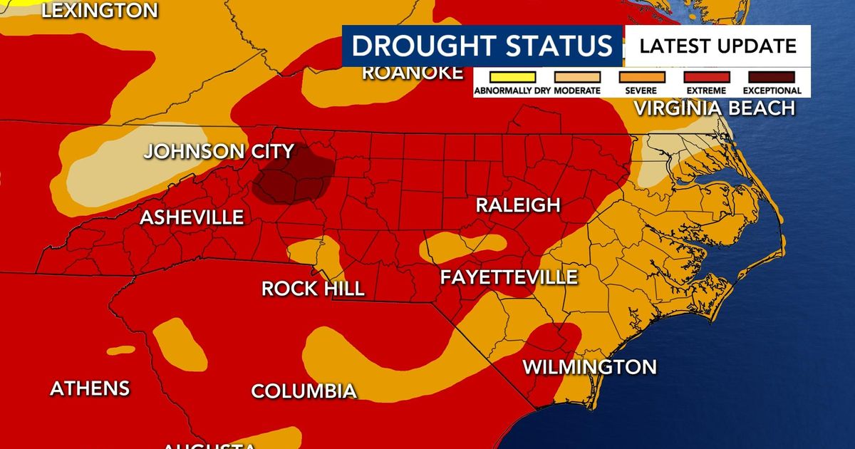 North Carolina drought deepens, fifth driest April since 1895