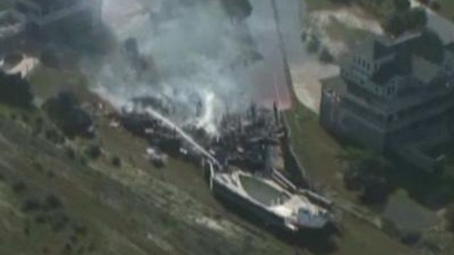 Rodanthe home lost in fire during Hurricane Irene