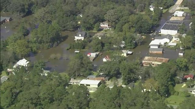 From above, flooding's scope is clear