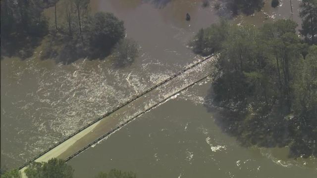 Seven Spring flooding evident from Sky5