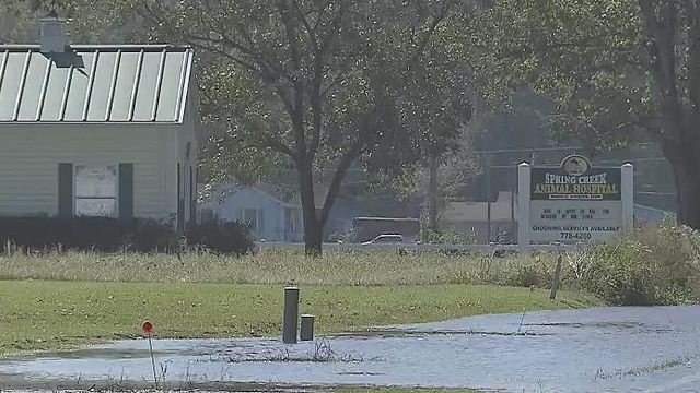 Much of Goldsboro remains under water