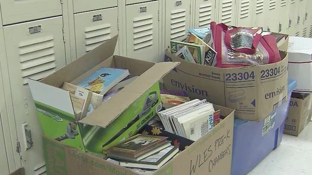Donated supplies greet Robeson students returning after floods