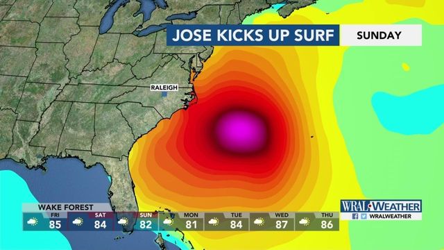 Jose could bring 10-foot surf to NC beaches