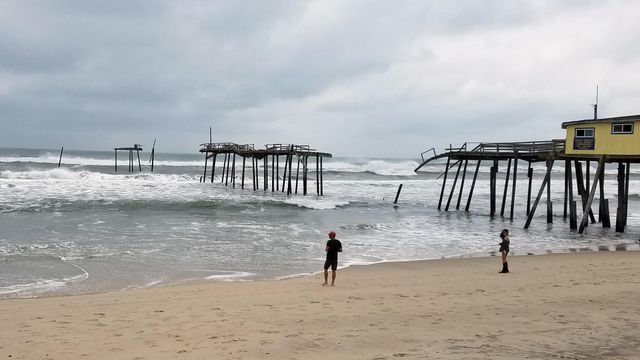 Jose brings rough surf to NC coast