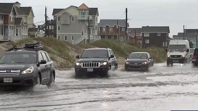 Jose causes rough surf, washout in OBX