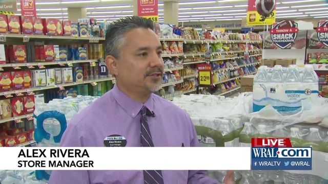 Shoppers met with bare shelves at grocery stores in Raleigh