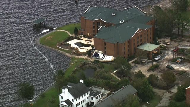 Sky 5: Flooding for days in New Bern after Hurricane Florence