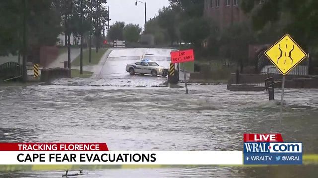 Cross Creek floods in Fayetteville