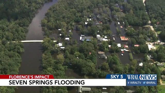 Sky 5: Seven Springs after Hurricane Florence