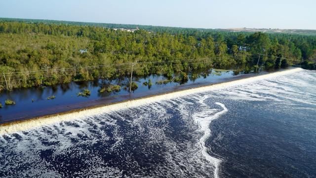 Florence impacts Sutton Lake