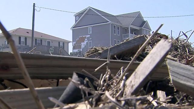 Hurricane recovery begins for Topsail Island residents