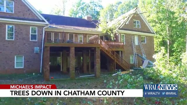 Chainsaws sing in Chatham County