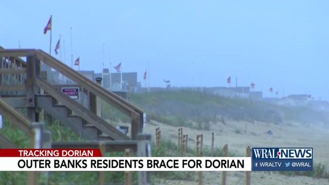 Residents along Outer Banks who stayed set to ride out Dorian