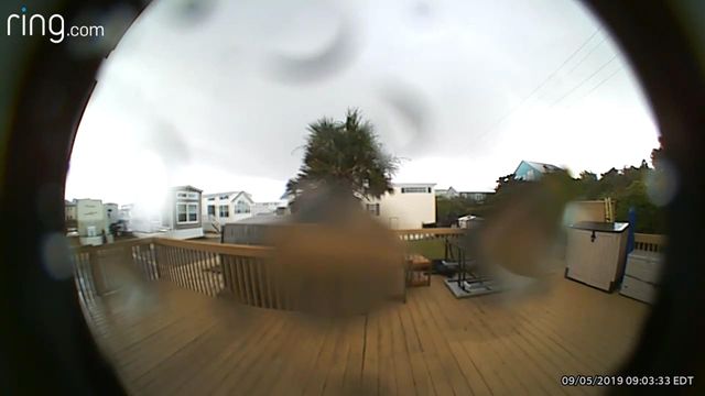 Doorbell cam: Tornado lifts Emerald Isle home