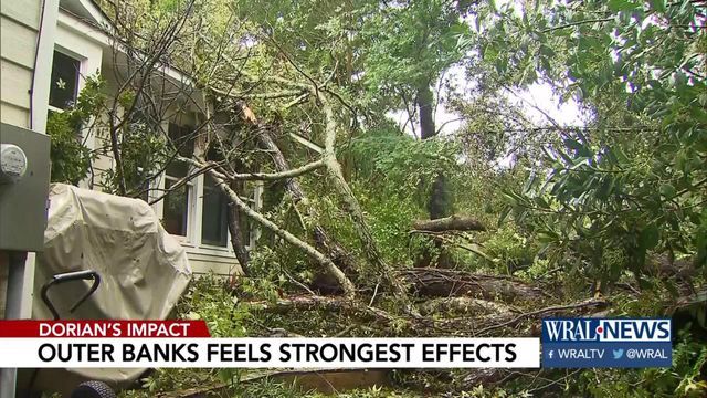 Northern part of Outer Banks hit hard with down trees, flooding